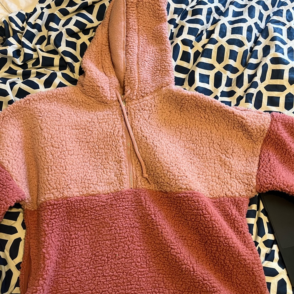 Pink zip up
